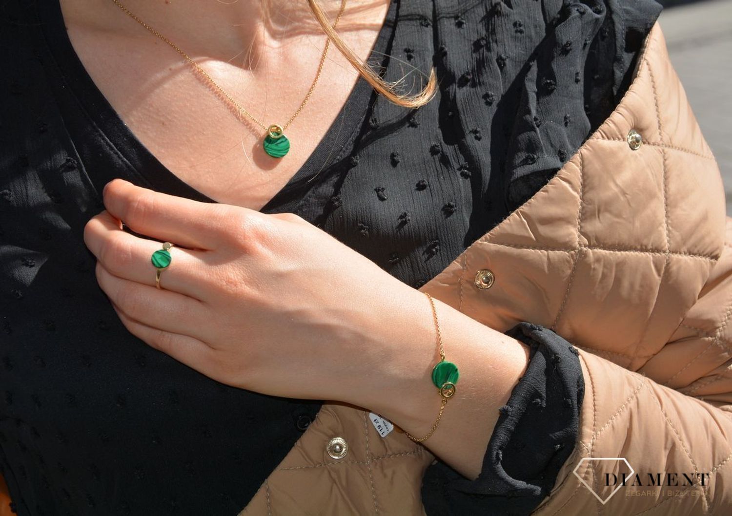 Pierścionek srebrny pozłacany z malachitem DZP258MAL15Z.jpg